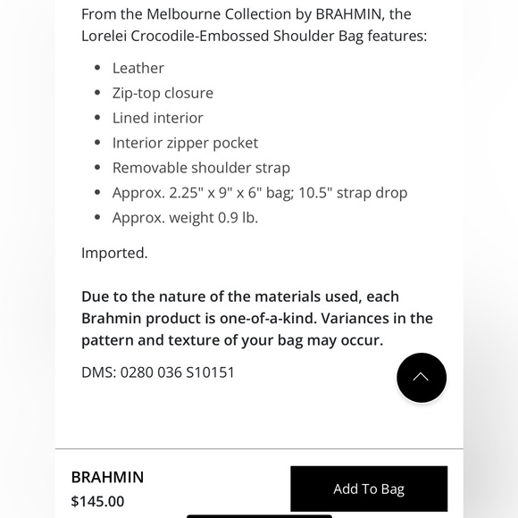 Brahmin Lorelei-Dandy Melbourne bag - Picture 4 of 4